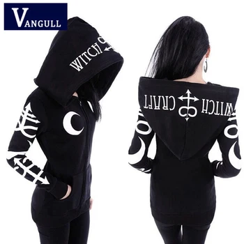 Punk Style Fashion Women's Clothing 2018 Autumn & Winter Big Hooded female zipper Zip-up Moon Print women Hoodies Sweatshirts
Punk Style Fashion Women's Clothing 2018 Autumn & Winter Big Hooded female zipper Zip-up Moon Print women Hoodies Sweatshirts