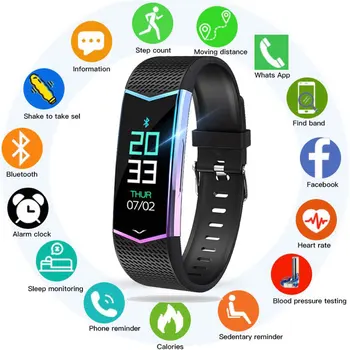 Chycet Smart Bracelet Fitness Tracker Wristband Blood Pressure Heart Rate Monitor With Pedometer Sport Band for Men Women watch
Chycet Smart Bracelet Fitness Tracker Wristband Blood Pressure Heart Rate Monitor With Pedometer Sport Band for Men Women watch