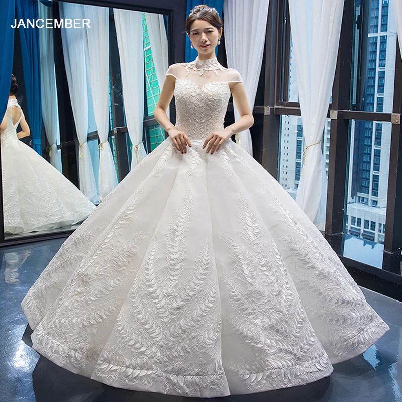 J66668 jancember swollen wedding dresses like white cap sleeve high neck floor length appliques ball gown bridal dresses 2019
J66668 jancember swollen wedding dresses like white cap sleeve high neck floor length appliques ball gown bridal dresses 2019