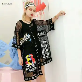 Sexy Fish Net Top Tees 2 Pieces Set Summer New 2019 Cool Women T shirt Black Hollow Out shirts Hip Hop Tshirts Punk LT702S40
Sexy Fish Net Top Tees 2 Pieces Set Summer New 2019 Cool Women T shirt Black Hollow Out shirts Hip Hop Tshirts Punk LT702S40