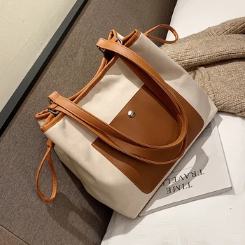 Bag for womem Canvas bag shoulder female 2020 new Korean version of the wild simple fashion large capacity portable
Bag for womem Canvas bag shoulder female 2020 new Korean version of the wild simple fashion large capacity portable