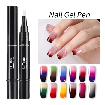 LEMOOC 3 in 1 Thermal Gel Nail Polish Pen 5ml Temperature Color Changing Vernis Semi Permanant UV Nail Art Gel Polish Pen 
LEMOOC 3 in 1 Thermal Gel Nail Polish Pen 5ml Temperature Color Changing Vernis Semi Permanant UV Nail Art Gel Polish Pen