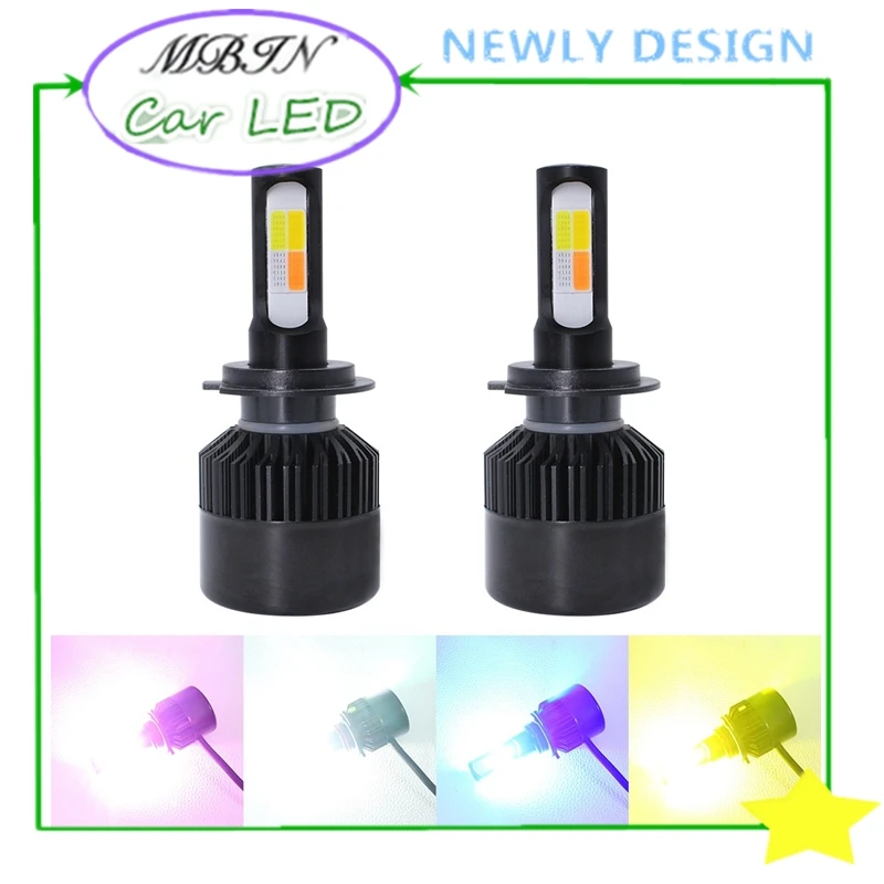 All in one MX4 led headlight H7 kit COB 8000LM 36W 4 colours and flash auto front fog lamp driving bulbs HID replace lighting
All in one MX4 led headlight H7 kit COB 8000LM 36W 4 colours and flash auto front fog lamp driving bulbs HID replace lighting