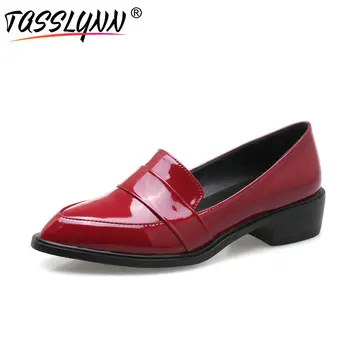 TASSLYNN 2019 Office Women Pumps Patent Leather Pointed Toe Casual Shoes Square Med Heels Dress Spring Ladies Shoes Size 34-43
TASSLYNN 2019 Office Women Pumps Patent Leather Pointed Toe Casual Shoes Square Med Heels Dress Spring Ladies Shoes Size 34-43