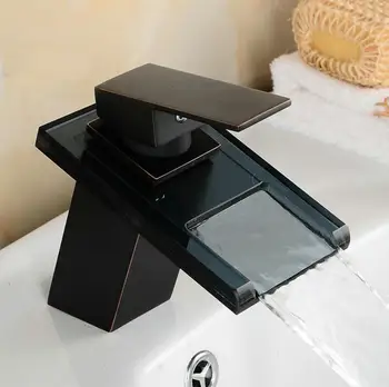 Bathroom Vessel sink faucets black bronze bathroom faucet waterfall mixer tap glass waterfall spout GX1210
Bathroom Vessel sink faucets black bronze bathroom faucet waterfall mixer tap glass waterfall spout GX1210