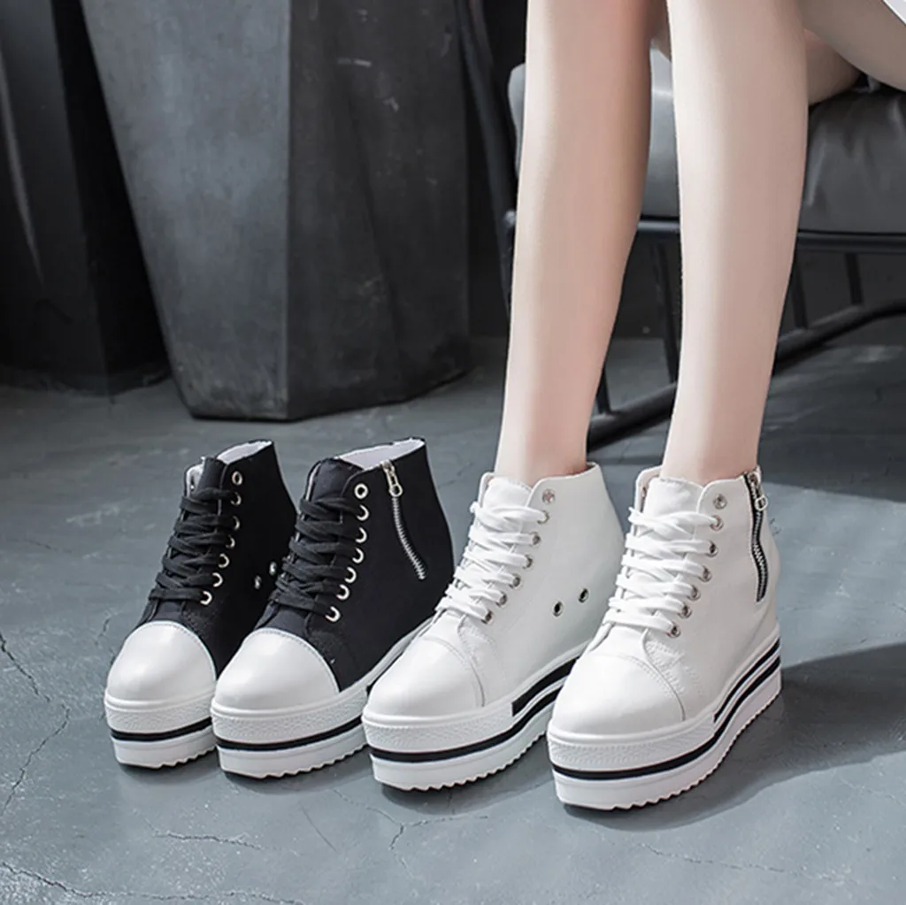 Casual Women's Sneakers Women Shallow Flat Ankle Sport Student Round Toe Casual Shoes Platform Height Increasing Shoes#G7
Casual Women's Sneakers Women Shallow Flat Ankle Sport Student Round Toe Casual Shoes Platform Height Increasing Shoes#G7