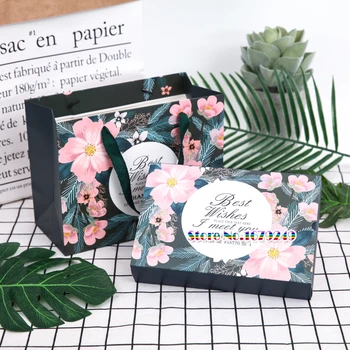 Dark green flower Vintage Wedding Candy Box Gift Bag, biscuit Macaroon Box Chocolate Boxes Cookies Bag 50pcs/lot
Dark green flower Vintage Wedding Candy Box Gift Bag, biscuit Macaroon Box Chocolate Boxes Cookies Bag 50pcs/lot