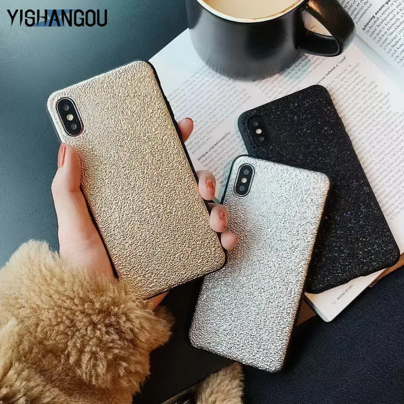 YISHANGOU Rock Texture Phone Case For iPhone X XR XS Max Ten TPU Cases Soft Plating Silicone Back Cover For iPhone 7 8 6 6S Plus
YISHANGOU Rock Texture Phone Case For iPhone X XR XS Max Ten TPU Cases Soft Plating Silicone Back Cover For iPhone 7 8 6 6S Plus