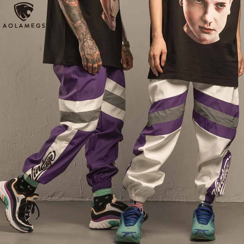 Aolamegs Men Pants Solid Color Thin Sweatpants Striped Print Drawstring Elastic Waist High Street Loose Style Summer Streetwear
Aolamegs Men Pants Solid Color Thin Sweatpants Striped Print Drawstring Elastic Waist High Street Loose Style Summer Streetwear