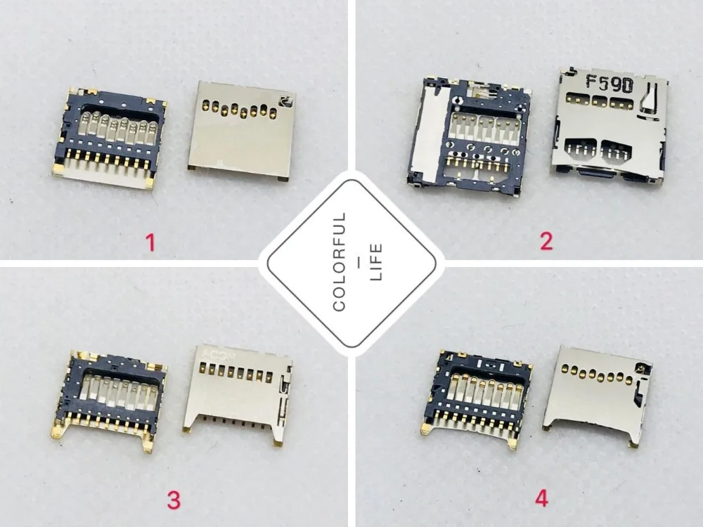 Для Samsung Huawei LG Lenovo OPPO VIVO 8PIN разъем для Micro TF/SD карты Слот держатель лоток