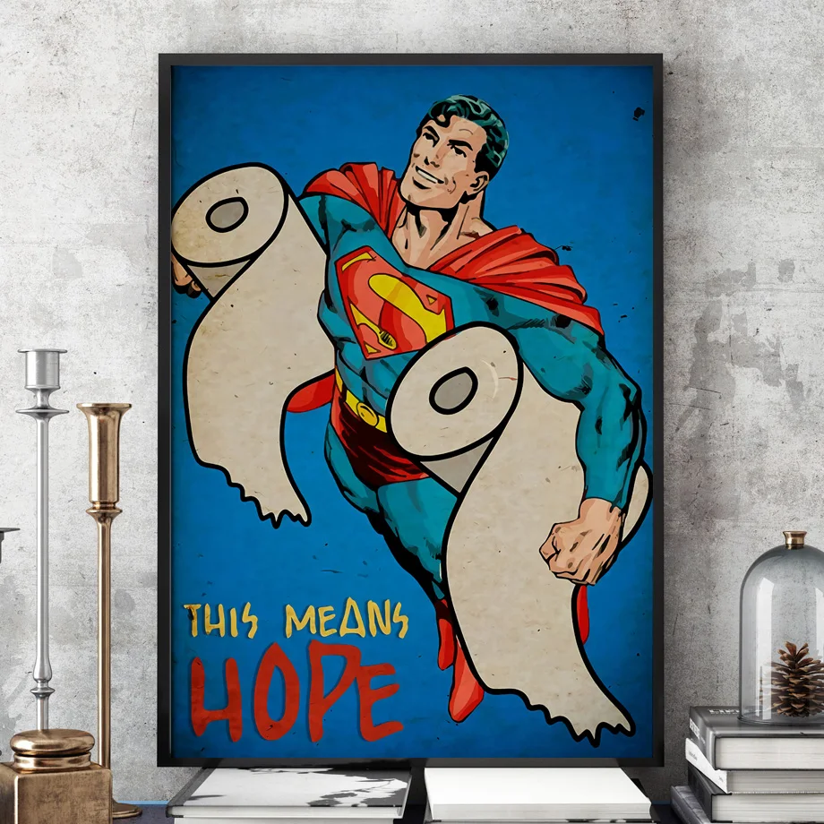 Funny Superman Deadpool Darth Vader Spiderman Wall Art Canvas Painting Nordic Posters And Prints Wall Pictures Bathroom Decor
Funny Superman Deadpool Darth Vader Spiderman Wall Art Canvas Painting Nordic Posters And Prints Wall Pictures Bathroom Decor