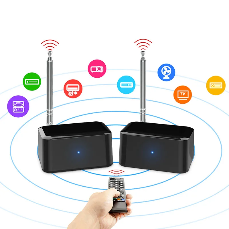 433MHz Wireless Audio Adapter Transmitter Receiver Remote Control IR Extender Repeater for DVD DVR IPTV
433MHz Wireless Audio Adapter Transmitter Receiver Remote Control IR Extender Repeater for DVD DVR IPTV