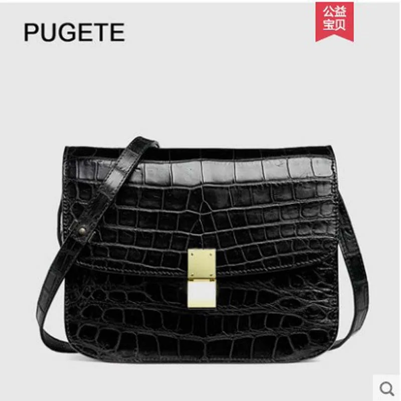 pugete Thailand imported crocodile leather bag women's fashion leather single shoulder small square bag women's banquet bag
pugete Thailand imported crocodile leather bag women's fashion leather single shoulder small square bag women's banquet bag