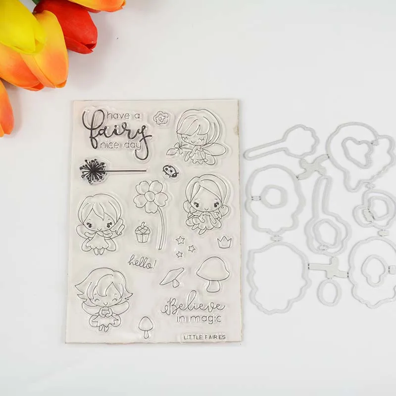 Fairy's nice day Transparent clear stamp/coordinating die for DIY Scrapbooking/Card Making/Kids Fun Decoration Supplies
Fairy's nice day Transparent clear stamp/coordinating die for DIY Scrapbooking/Card Making/Kids Fun Decoration Supplies