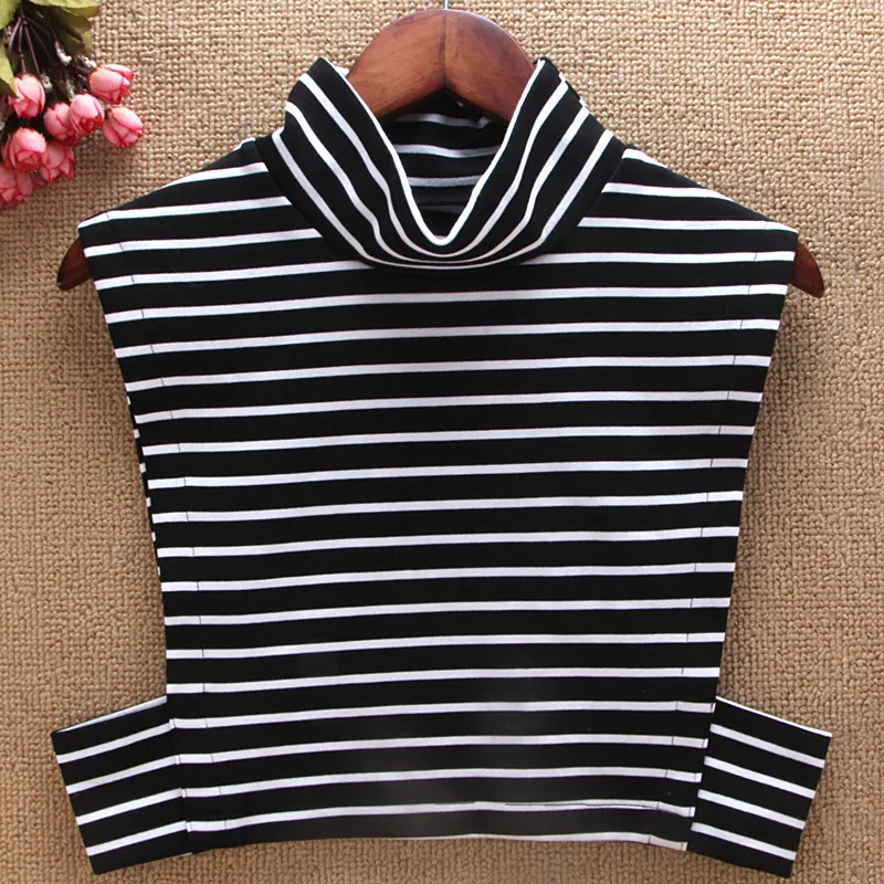 Black Striped turtleneck Fake collars Women Winter faux col chemisie Vintage Lapel Shirt Sweater Decoration Tops warm choker
Black Striped turtleneck Fake collars Women Winter faux col chemisie Vintage Lapel Shirt Sweater Decoration Tops warm choker