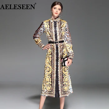 AELESEEN Vintage Runway Dress Women 2018 Summer Fashion Sashes Mid-Calf Plus Size XXXXL Split Luxury Leopard Print Dress
AELESEEN Vintage Runway Dress Women 2018 Summer Fashion Sashes Mid-Calf Plus Size XXXXL Split Luxury Leopard Print Dress