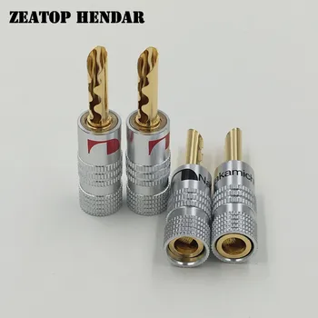 50Pcs Nakamichi 24K Gold Plated Copper BFA 4mm Banana Plug Male Audio Speaker Connector
50Pcs Nakamichi 24K Gold Plated Copper BFA 4mm Banana Plug Male Audio Speaker Connector