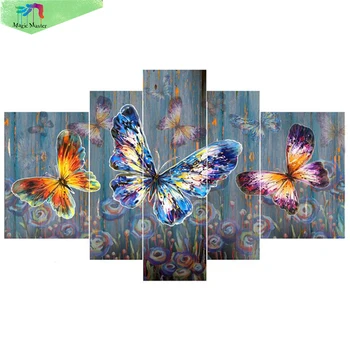 5pcs 5D DIY Diamond Painting "butterfly" Embroidery Full Round Diamond Cross Stitch Rhinestone Mosaic Painting Home Decor Gift
5pcs 5D DIY Diamond Painting "butterfly" Embroidery Full Round Diamond Cross Stitch Rhinestone Mosaic Painting Home Decor Gift