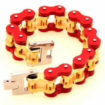 Fashion Silver Color Red Gold Stainless Steel Motorcycle Biker Link Chain Men's Boy's Jewelry Bracelet Bangle Christmas Gift 9"
Fashion Silver Color Red Gold Stainless Steel Motorcycle Biker Link Chain Men's Boy's Jewelry Bracelet Bangle Christmas Gift 9"