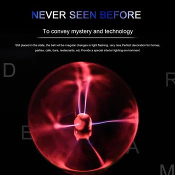 3 inch USB Plasma Ball Electrostatic Sphere Light Crystal Lamp ball Desktop Globe Laptop Light Lamp Christmas Party Touch
3 inch USB Plasma Ball Electrostatic Sphere Light Crystal Lamp ball Desktop Globe Laptop Light Lamp Christmas Party Touch