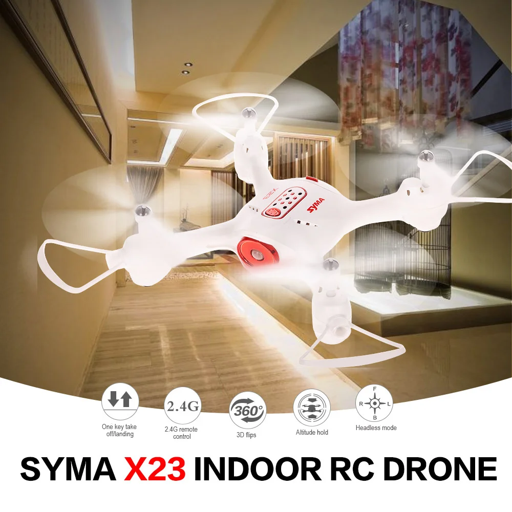 

Original Syma X23 2.4G 4CH Altitude Hold Drone Headless Mode 3D Flip Quadcopter Mini Remote Control Helicopter