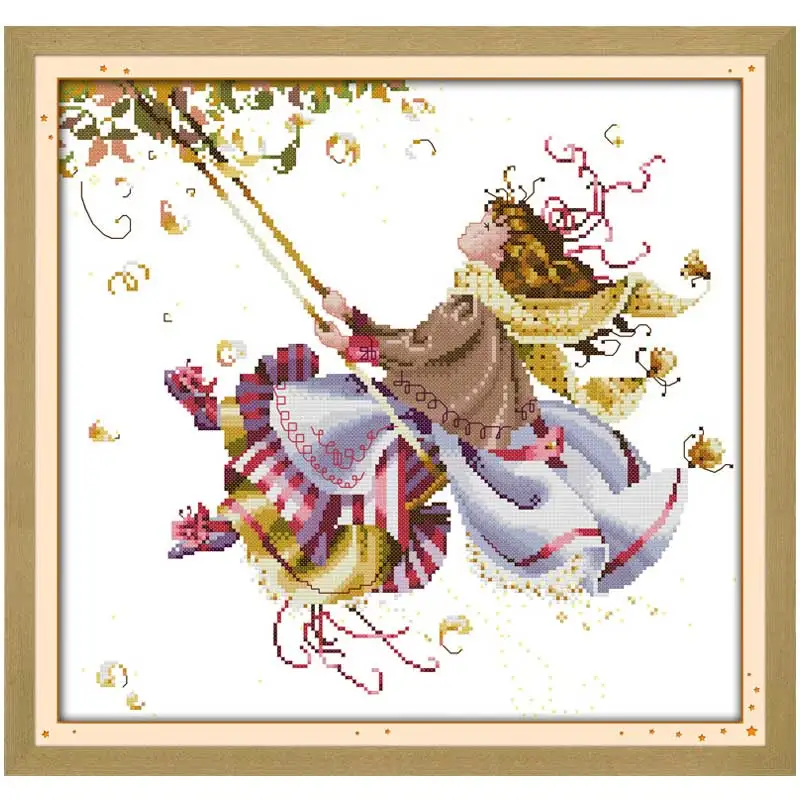Free Ship Swing patterns Counted Cross Stitch 11 14CT Unfinished Cross Stitch Set Chinese Cross-stitch Kit Embroidery Needlework
Free Ship Swing patterns Counted Cross Stitch 11 14CT Unfinished Cross Stitch Set Chinese Cross-stitch Kit Embroidery Needlework