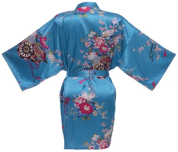 New Style Blue Chinese Women's Satin Robe Home Casual Nightwear Print Kimono Bath Gown Pyjamas Flower Sleepwear One Size 0705
New Style Blue Chinese Women's Satin Robe Home Casual Nightwear Print Kimono Bath Gown Pyjamas Flower Sleepwear One Size 0705
