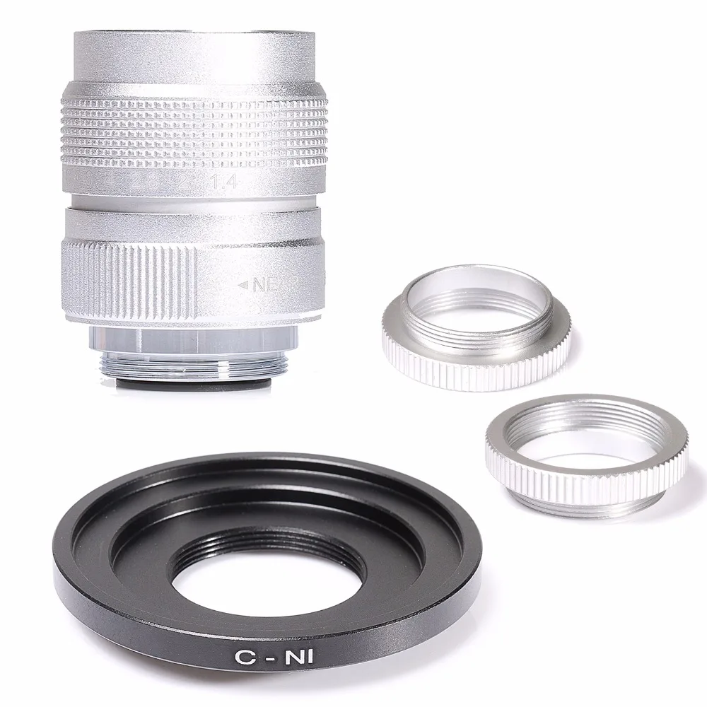 Silver 25mm f/1.4 C 1/2 Lens for Nikon 1 mount N1 camera J1 J2 J3 V1 V2 S1 + Macro Free shipping
Silver 25mm f/1.4 C 1/2 Lens for Nikon 1 mount N1 camera J1 J2 J3 V1 V2 S1 + Macro Free shipping