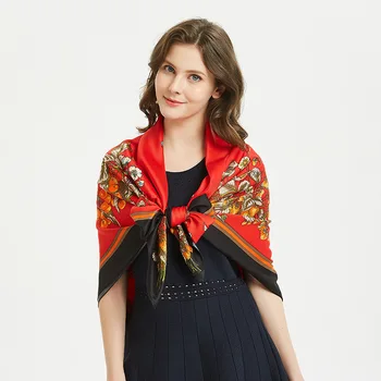 Fashion Women Soft Twill Scarves Fruit Print Square Sunscreen 130 CM Shawls And Wraps Female Large Size Shawl Hijab Scarf
Fashion Women Soft Twill Scarves Fruit Print Square Sunscreen 130 CM Shawls And Wraps Female Large Size Shawl Hijab Scarf