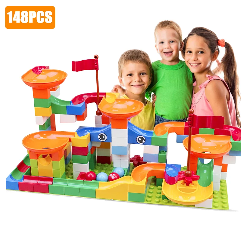 148 PCS Maze Ball Track Building Blocks Race Marble Run Toys ABS Funnel Slide Assemble Bricks Compatible Blocks
148 PCS Maze Ball Track Building Blocks Race Marble Run Toys ABS Funnel Slide Assemble Bricks Compatible Blocks