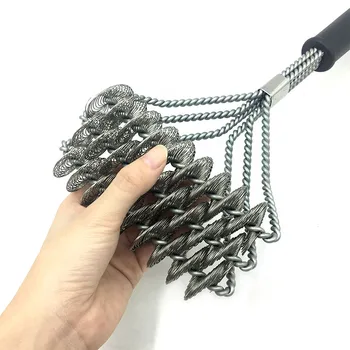 .Stainless Steel Barbecue Grill Cleaner Brush Three Wire Spring With Handle Durable Non-stick Cleaning Brush BBQ Tools lin2275
.Stainless Steel Barbecue Grill Cleaner Brush Three Wire Spring With Handle Durable Non-stick Cleaning Brush BBQ Tools lin2275