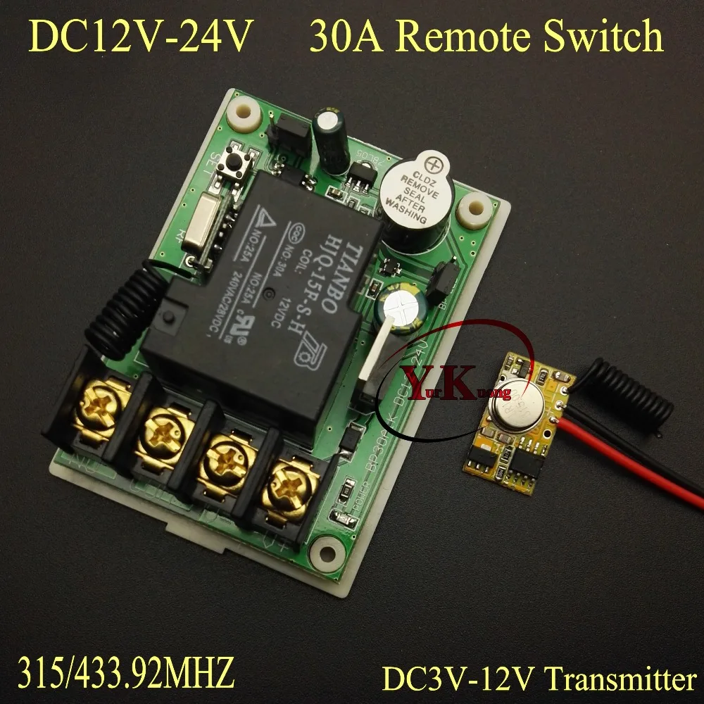 eV1527 Transmitter PCB Input Power Transmitting Signal Remote DC12V-24V 30A Relay Contact RF Wireless Switch NO COM NC Normally
eV1527 Transmitter PCB Input Power Transmitting Signal Remote DC12V-24V 30A Relay Contact RF Wireless Switch NO COM NC Normally