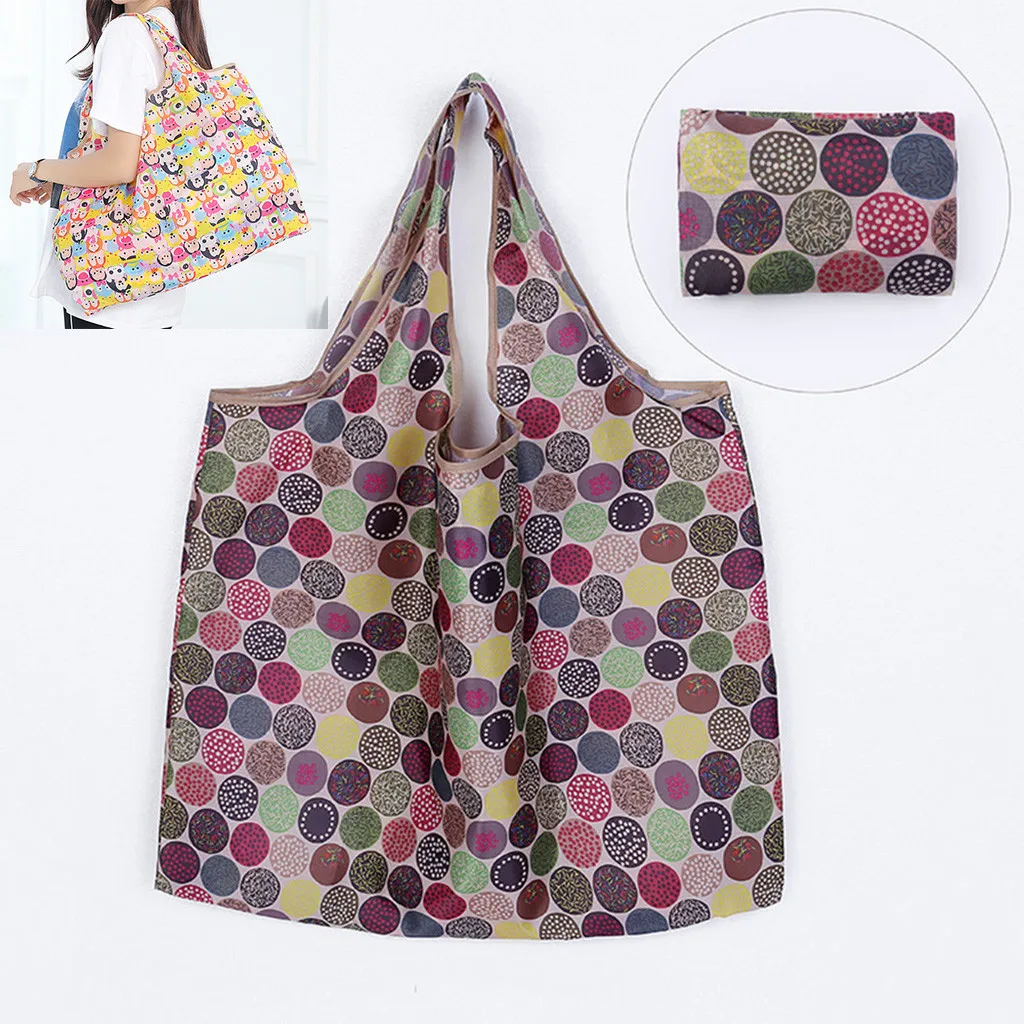 2019 Hot Sales Women Print Mobile Folding Eco Grocery Bag Portable Shoulder Bag Reusable Tote Small Waterproof Storage Bags 523
2019 Hot Sales Women Print Mobile Folding Eco Grocery Bag Portable Shoulder Bag Reusable Tote Small Waterproof Storage Bags 523