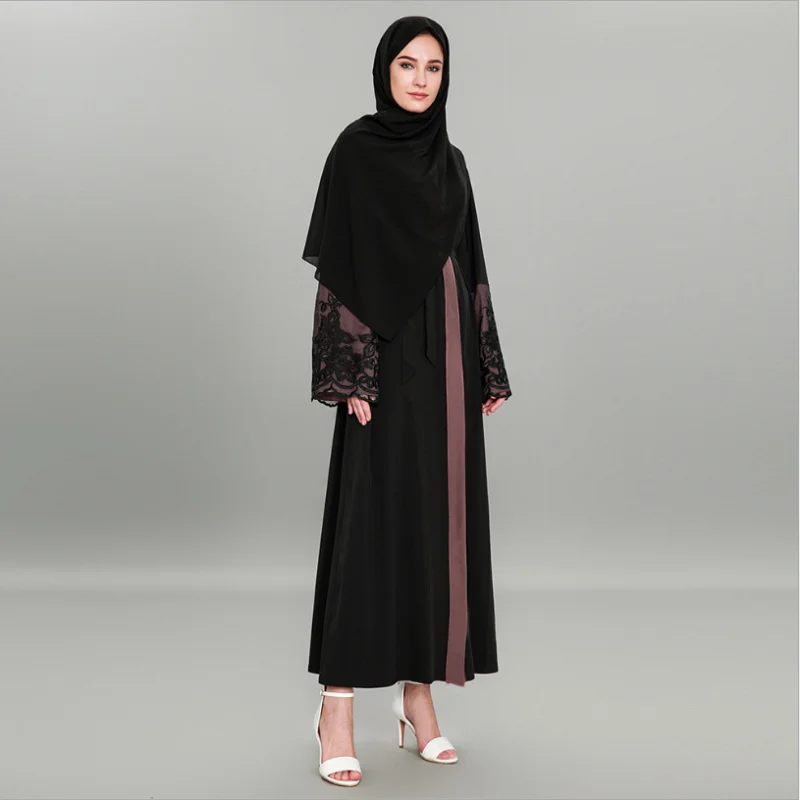 Muslim Abaya Embroidery Cardigan Lace Maxi Dress Long Robe Gowns Tunic Kimono Ramadan Arab Islamic Clothing Worship Service
Muslim Abaya Embroidery Cardigan Lace Maxi Dress Long Robe Gowns Tunic Kimono Ramadan Arab Islamic Clothing Worship Service
