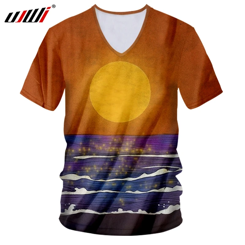 UJWI 3D Printed Sunset And Sea Man Tee Shirt Colored Scenery T-shirt Men's Large Size Casual Brand V Neck Tshirt Free Shipping
UJWI 3D Printed Sunset And Sea Man Tee Shirt Colored Scenery T-shirt Men's Large Size Casual Brand V Neck Tshirt Free Shipping