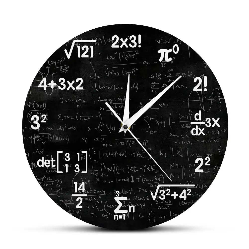 Math Wall Clock Mathematics Clock Graduation Gift Gifts For Kids Math Formulas Icons Wall Clock Classroom Decor Gift For Teacher
Math Wall Clock Mathematics Clock Graduation Gift Gifts For Kids Math Formulas Icons Wall Clock Classroom Decor Gift For Teacher