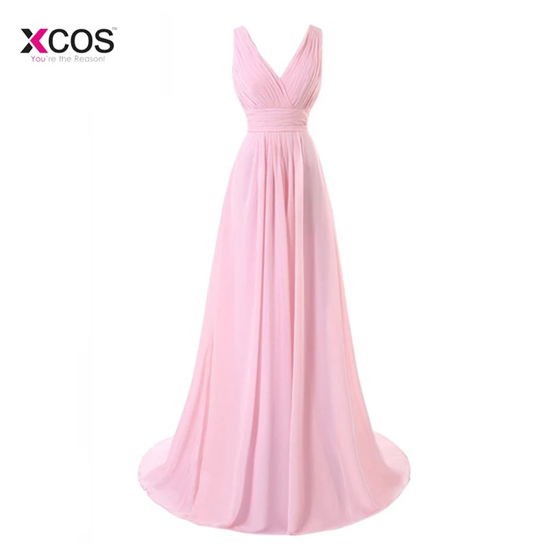 Pink Beach Chiffon Bridesmaid Dresses 2018 Long Elegant V Neck Backless Pleats Wedding Party Guest Maid Of Honor Gown
Pink Beach Chiffon Bridesmaid Dresses 2018 Long Elegant V Neck Backless Pleats Wedding Party Guest Maid Of Honor Gown