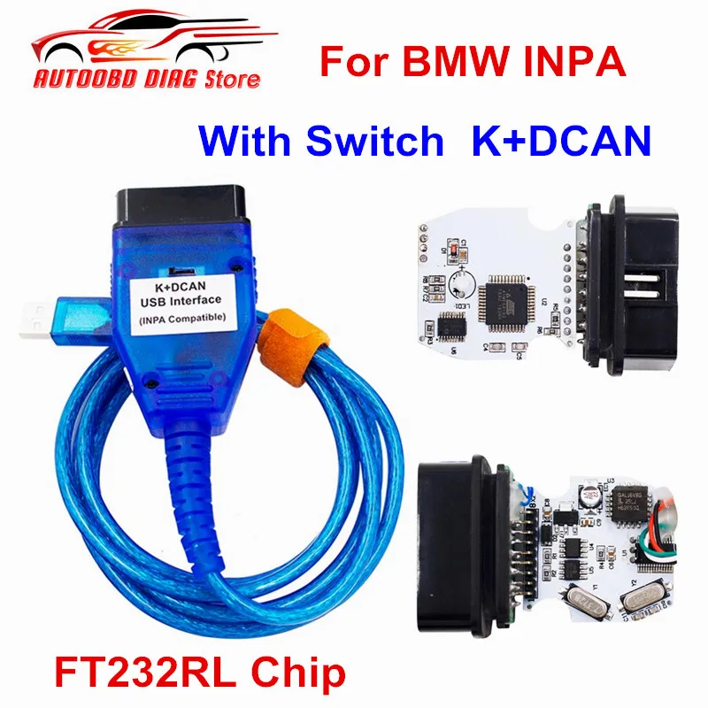 Newly Updated For BMW Inpa Switch With FTDI FT232RL Chip obd2 Diagnostic Tool Support K-LINE Protocol For BMW INPA K DCAN
Newly Updated For BMW Inpa Switch With FTDI FT232RL Chip obd2 Diagnostic Tool Support K-LINE Protocol For BMW INPA K DCAN