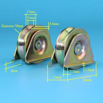 2.5 Inch Sliding Gate Roller Outer support groove "V" with 1PCS 6201RS Bearing 4pcs/lot
2.5 Inch Sliding Gate Roller Outer support groove "V" with 1PCS 6201RS Bearing 4pcs/lot