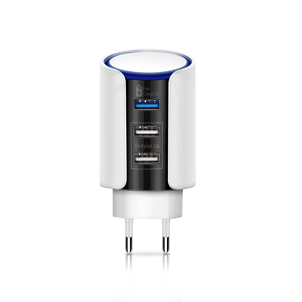 Powstro EU Plug Wall Charger QC 3.0 Quick Charge Travel Adapter with 3 USB Ports LED Touch Light for iPhone Samsung
Powstro EU Plug Wall Charger QC 3.0 Quick Charge Travel Adapter with 3 USB Ports LED Touch Light for iPhone Samsung