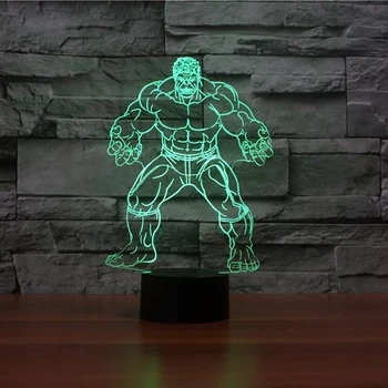 Acrylic Engravi Hulk Model LED 7 Color Change 3d Night Light Toy Kids Room LED USB Lighting For Home Decor
Acrylic Engravi Hulk Model LED 7 Color Change 3d Night Light Toy Kids Room LED USB Lighting For Home Decor
