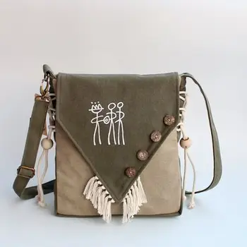 Fashion Appliques Multi-use Cute Women Shopping bag!Nice Appliques Lady Shoulder&Crobody bags All-match Vintage Canvas Flap bags
Fashion Appliques Multi-use Cute Women Shopping bag!Nice Appliques Lady Shoulder&Crobody bags All-match Vintage Canvas Flap bags