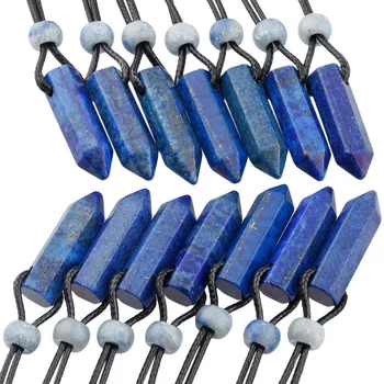 TUMBEELLUWA Lapis Lazuli Hexagonal Pointed Healing Reiki Chakra Pendant Necklace Wax Cord for Unisex
TUMBEELLUWA Lapis Lazuli Hexagonal Pointed Healing Reiki Chakra Pendant Necklace Wax Cord for Unisex