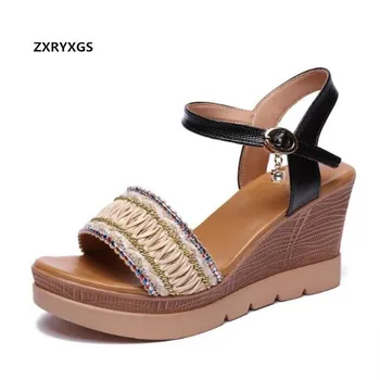2019 New Fashion Sandals Platform Shoes Woman Wedges Sandals High Heels Spell Colors Summer Women Sandals Shoes Shoes Size 32-43
2019 New Fashion Sandals Platform Shoes Woman Wedges Sandals High Heels Spell Colors Summer Women Sandals Shoes Shoes Size 32-43