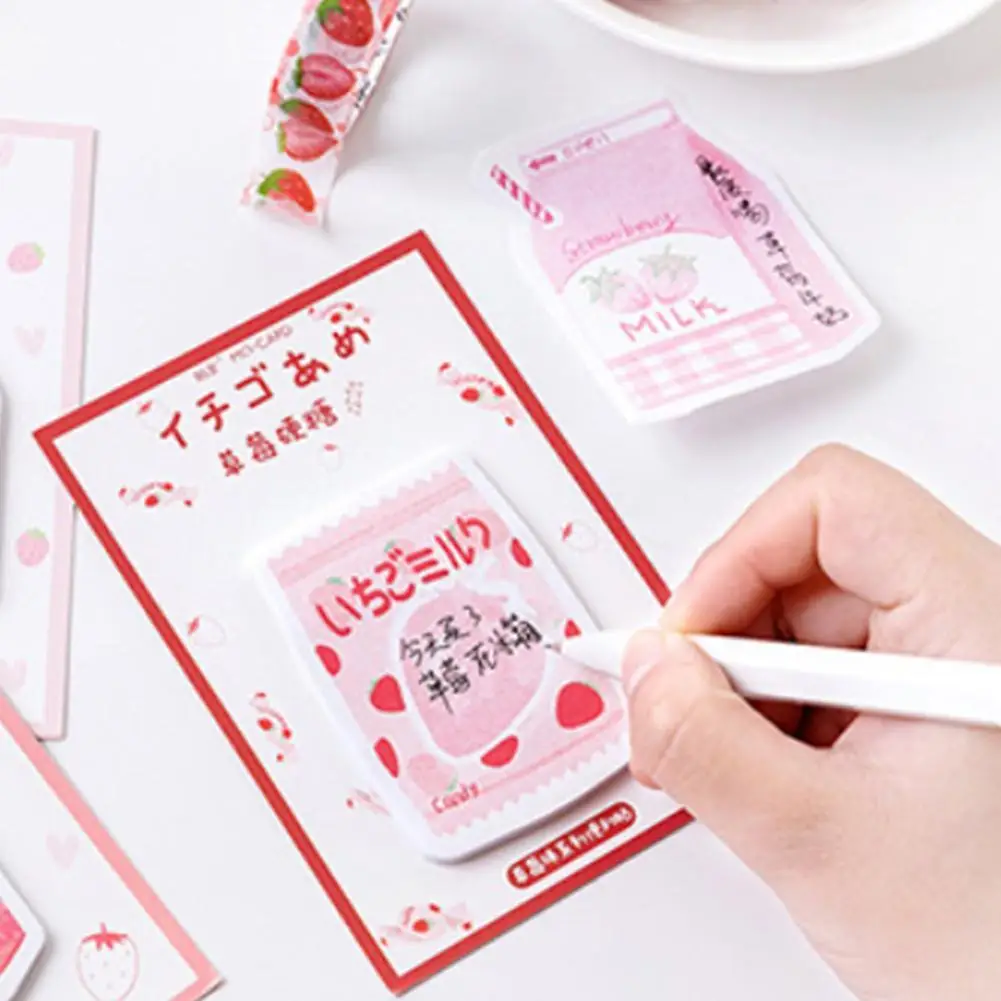30 Pcs Cute Strawberry Milk Juice Candy Strawberry Series Post Memo Sticker Marker It Book Stationery Office School Supplies
30 Pcs Cute Strawberry Milk Juice Candy Strawberry Series Post Memo Sticker Marker It Book Stationery Office School Supplies