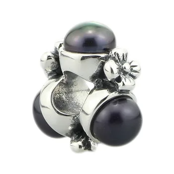 925 Sterling Silver Triple Pearl, Black Charm Natural Blacke Pearl Bead Fit European Troll 3.0mm Bracelet Jewelry
925 Sterling Silver Triple Pearl, Black Charm Natural Blacke Pearl Bead Fit European Troll 3.0mm Bracelet Jewelry