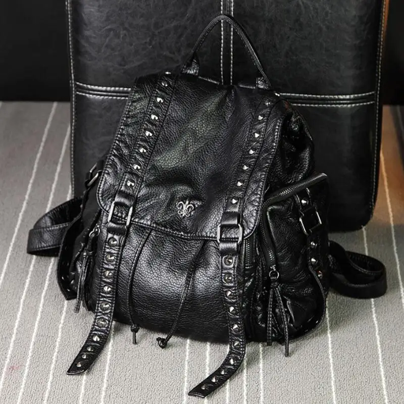 New Designer Washed Leather Bag High-grade Leather Women Backpacks Bolsos Mujer School Backpack For Girls Travel Bag Rucksack
New Designer Washed Leather Bag High-grade Leather Women Backpacks Bolsos Mujer School Backpack For Girls Travel Bag Rucksack