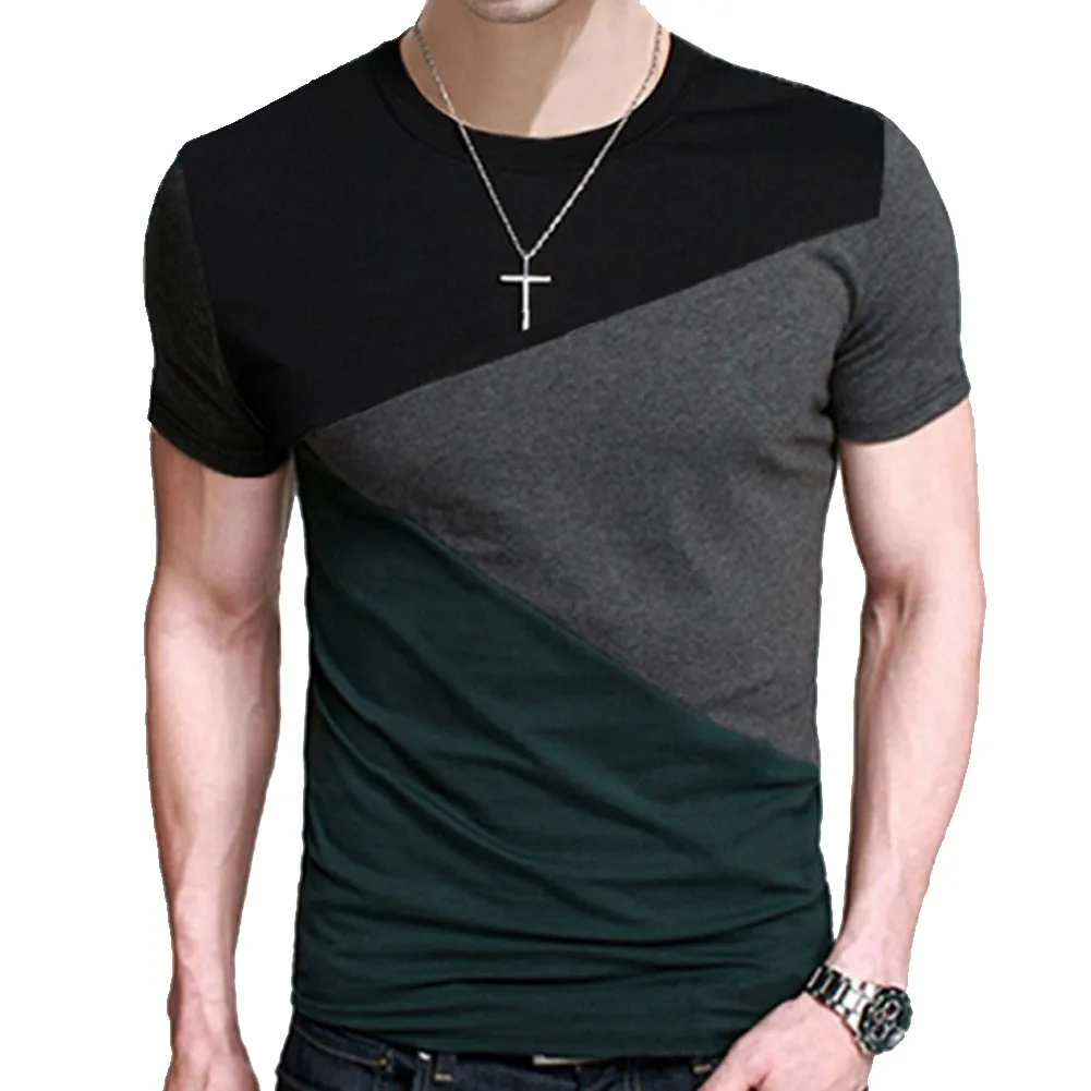 Brand 2018 Male Short Sleeve T Shirt O-Neck Men T-Shirt Hip-Hop Simple splicing Tee Tops Shirt Homme T Shirts XXXL
Brand 2018 Male Short Sleeve T Shirt O-Neck Men T-Shirt Hip-Hop Simple splicing Tee Tops Shirt Homme T Shirts XXXL
