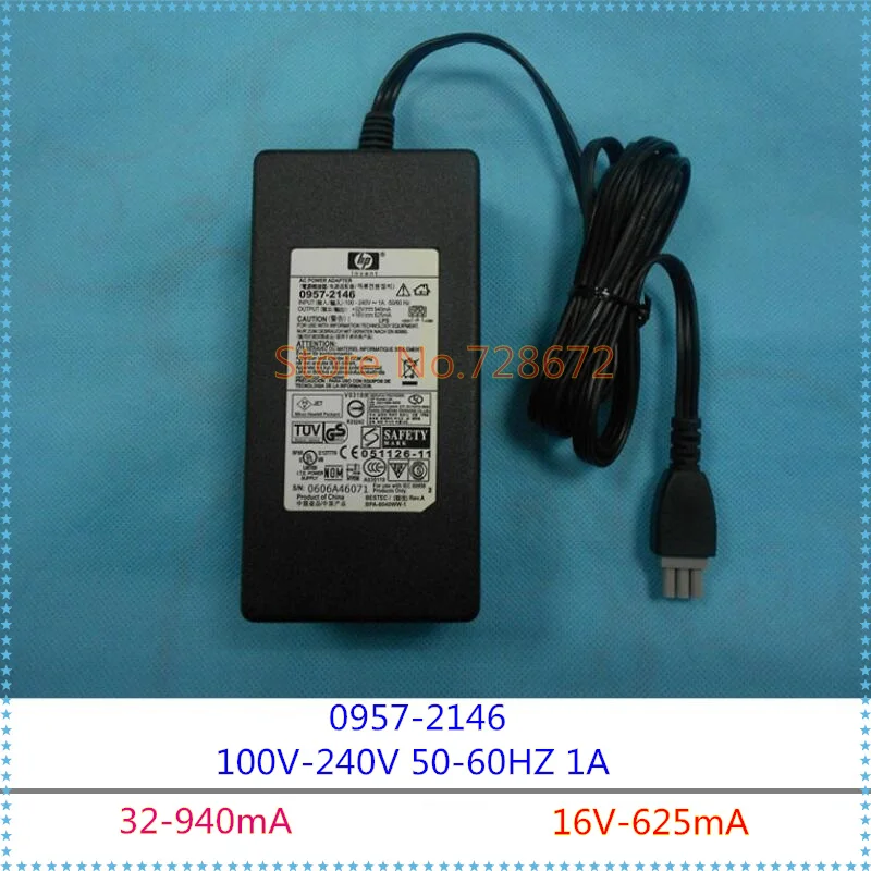 NEW 0957-2146 0957-2178 0957-2094 32V 940mA 16V 625mA AC Power Adapter Charger 100-240V 1A For HP 3508 3608 3606 4308 Printer
NEW 0957-2146 0957-2178 0957-2094 32V 940mA 16V 625mA AC Power Adapter Charger 100-240V 1A For HP 3508 3608 3606 4308 Printer