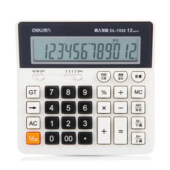 1 Piece Deli 1552 Voice computer 12 computer keys Bank dedicated large financial calculator
1 Piece Deli 1552 Voice computer 12 computer keys Bank dedicated large financial calculator